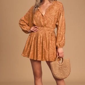 AMUSE SOCIETY Long Sleeve Dress